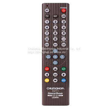 E211 Smart TV Universal Remote Control with Learning Functions Used for IPTV Set Top Box DVD