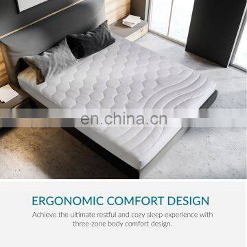 Hypoallergenic Queen Quilt Elastic Soild Coloured Patterned Bed Cover Waterproof Mattress Protector For India photo-4