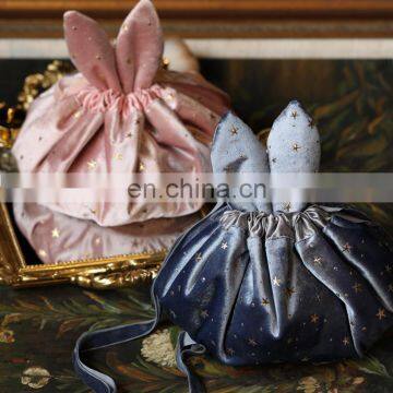 RAWHOUSE Ins Hot Sale Velvet Cosmetic Bag Case Pink Woman Handbags Cosmetic Pouch Carry Travel Storage Makeup Bags photo-5