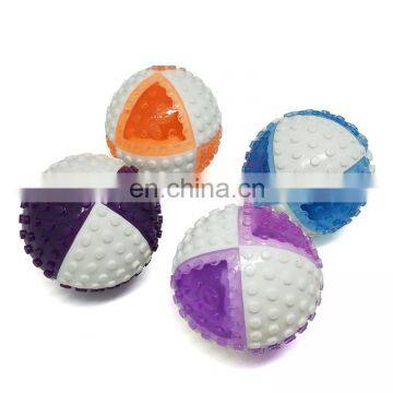 2020 Pet toys dual-colored-ball interactive ball toy