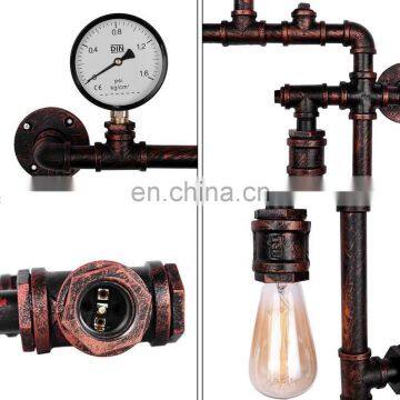 Ретро-декоративное художественное украшение. Водопроводная труба, эдисонский железный настенный светильник photo-4