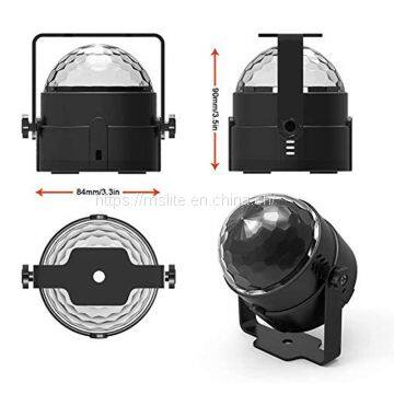 Party Lights Disco Ball Strobe 7 Colors Sound Activated Stage Effect With Remote Control photo-2