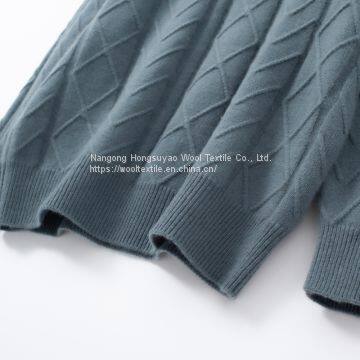 Men's Winter Essential Warm Knit Half Turtleneck Sweater Cashmere Wool With Long Sleeve photo-5