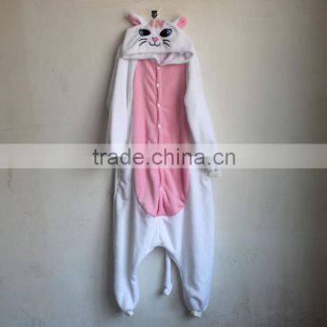 2015 Walsonstyles Cheapest Winter animal Onesie pajamas jumpsuit flannel adult pink cat pajama