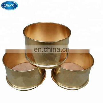 Brass standard test sieve  micron mesh sieve soil lab testing equipment