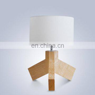 Zhongshan Wholesale Supplier Wooden Table Lamp Fabric Lamp Shade With E27 Buld Design Light photo-6