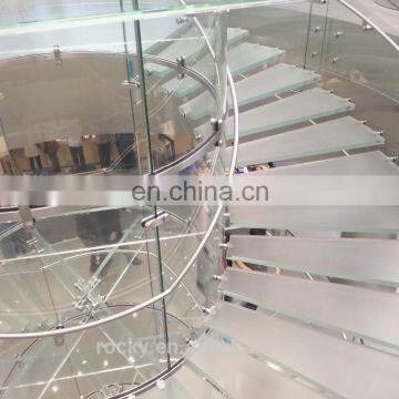 Qingdao Rocky High Quality Best Price Anti-slip Tempered Laminated Glass Stair Treads photo-2