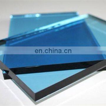 High quality 6mm unbreakable colored reflective window tempered glass sheet