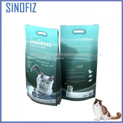COZIE CAT/odor control bentonite cat litter/ball/1-3.5mm/baby powder/with silica bead/8kg