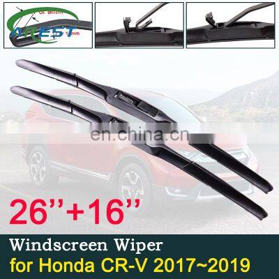 Car Wiper Blades Windshield for Honda CR-V 2017 2018 2019 CRV RW1~RW6 Front Windscreen Wipers Brushes Car Accessories Stickers