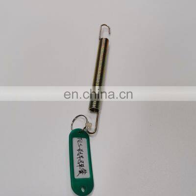 High Quality Stainless Steel Gold Finish Brake Return Spring Extension Spring With Long Hook Clamp for TVS Motorcycle