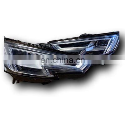 upgrade to the full LED car accessories headlamp headlight plug and play for audi A4 B9 HID Xenon head lamp head light 2016-2019