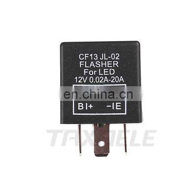 DC 12V Moto LED Turn Signal Flasher Relay Three Gear Frequency Motorcycle Adjustable Speed Flash Relay Accessaries CF13 photo-5