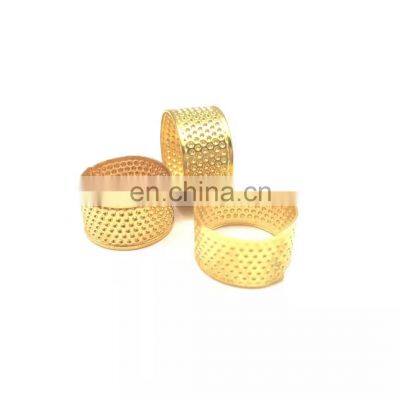 Hot Sale Household Sewing Tools Protect Golden Metal  DIY Thimble