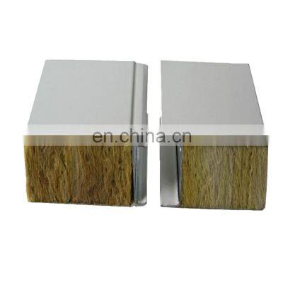 Metal Curtain 100mm Fire Proof Wall Rock Wool Sandwich Panel for Sale eps sandwich panel for clean room house farm house