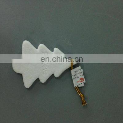 Round Spindle Tree Shape Craft Blank Porcelain Christmas Ceramic Ornament photo-5