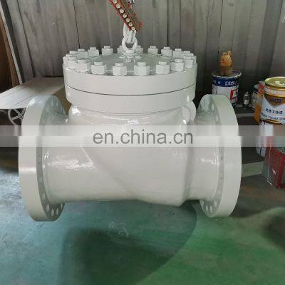 API6D BS1868 SWING CHECK VALVE 18inch 600lb Carbon Steel Body Non Slam Check Valve With Heavy Duty Valvulas de Control photo-2