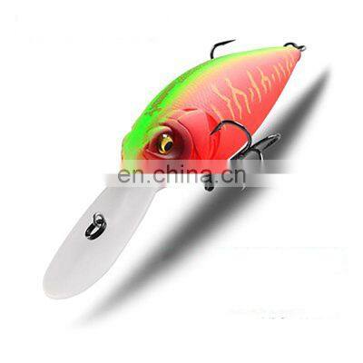 Artificial Hard Bait Hard Fishing lure 75mm 23g long Tongue Floating Fishing Crankbait for freshwater saltwater fishing