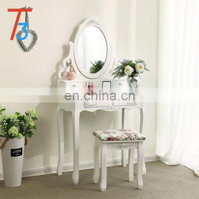 Mini Girl Furniture Design Mirror Child Wood Mirrored Dressing Table