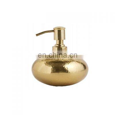 gold plated hammered soap dispenser