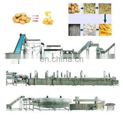 2020 New design Frozen french fries production line machine for frozen french fries process