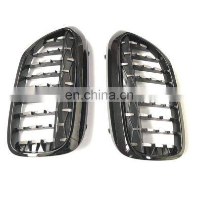 Black Silver Diamond Front Kidney Grille Fit for BMW G30 G38 New 5 Series 2017-