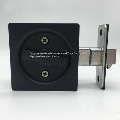 Black Color Square Shaped Sliding Door Lock photo-2