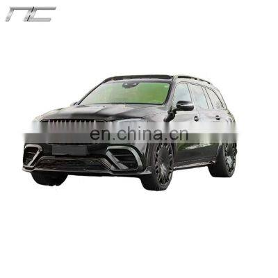 BARBUS 800 Style Carbon Fiber Body Kit With Front Lip Rear Lip Wheel Eyebrow Wind Knife Exhaust Tip For Mercedes-Benz GLS63 W167