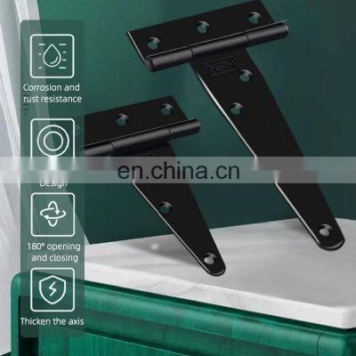 Высококачественные антикоррозионные железные Т-образные петли для навесных дверей сарая. Тяжелые петли для ворот и Т-образные петли. photo-3