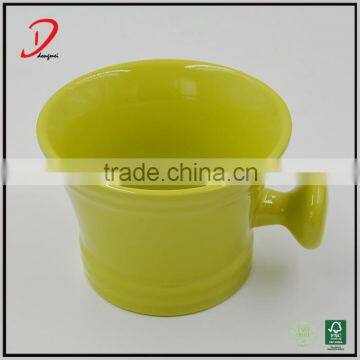 Colorful Ceramic Shaving Soap Bowl With Handle photo-3