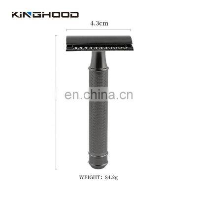 Cnc Metal Double Edge Safety Razor Shave Black Men Luxury Reusable Razor