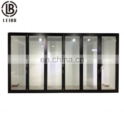 customized folding door aluminum glass door price bi-folding aluminum doors