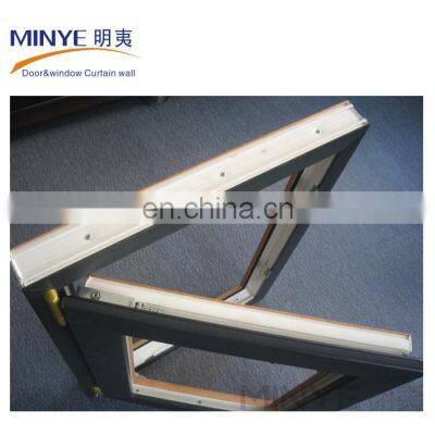 New Design Wood Color UPVC Casement Window photo-3