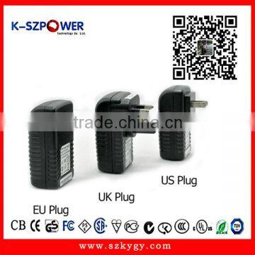2016 P-series 12Wmax K-240500 /YGY-240500 24v0.5a 12w poe injector for IP camera ,wireless AP with CE UL