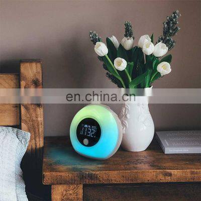5 Modes Bedroom Sleep Speaker Wake Up Light Sunrise Alarm Clock photo-4