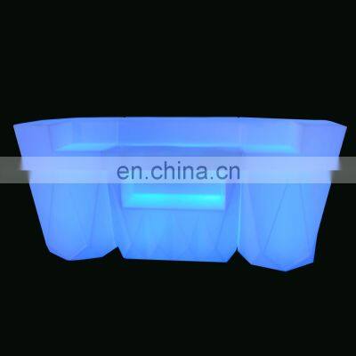 LED circle bar table counter for event entertainment rental commercial mobile illuminated led bar counter for nightclub