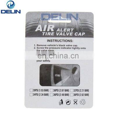 Tire Valve Cap With Pressure Indicator Tyre Pressure Monitor Valve Caps 36 PSI 2.4 Bar Air Alert Tire Valve Caps photo-4