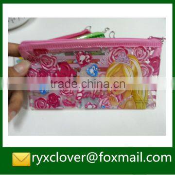 Clear PVC Zipper File Bag Pencil Bag With Cartoon photo-4