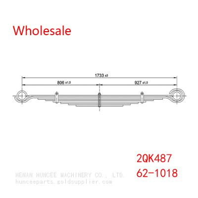 2QK487, 62-1018 Front Axle Leaf Spring Wholesale For Mack