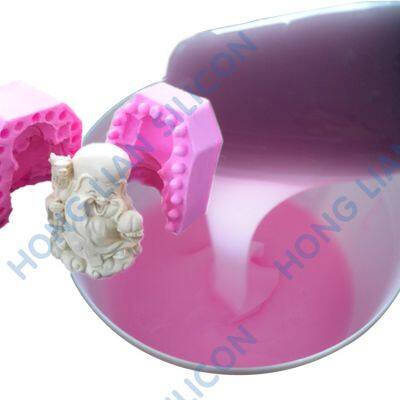 AB1:1 Pink liquid food grade silicone rubber factory in China provides free samples