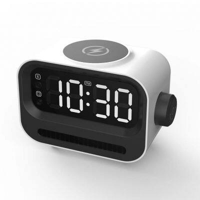 Top Fashion Dual Alarm Clock Radio Led Light Portable  Bluetooth Speaker