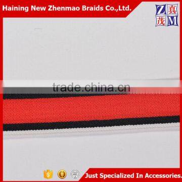 China Zhejiang Wholesale 3cm Tricolor Polyester Latex Elastic Band photo-5