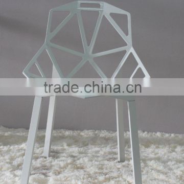 Famous design whole Aluminum coffee/ dining chair replica