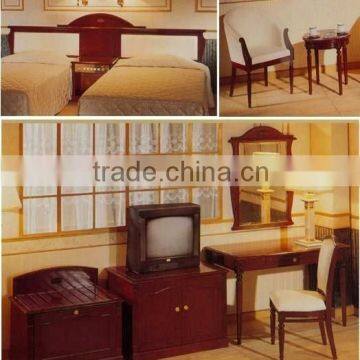 Cherry wood hotel standard bedroom furniture PFG018