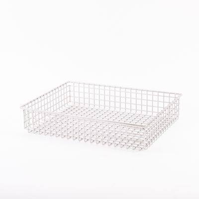 Durable 304 Stainless Steel Woven Wire Mesh Storage Basket for Industry photo-2