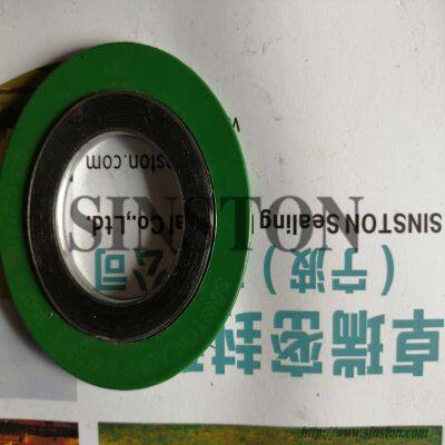 Yellow Znic Outer Ring Coated 304ss Spiral Wound Gasket