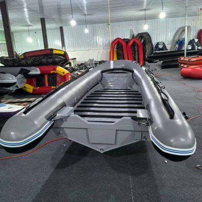 Inflatable Boat 6M with Rigid Hard Aluminum Whole Bottom, 100Hp Engine and Driving Controller for Security and Navy