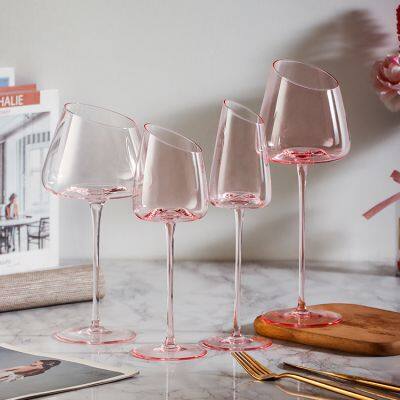 Lead Free Red White Clear Pink Wine Glasses Crystal Red Wine Glasses Champagne Cocktail Glasses Cup photo-3