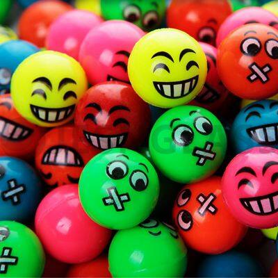 Factory Wholesale Various Design High Bouncy Ball Emoji Bouncy Toy Rubber Balls photo-4