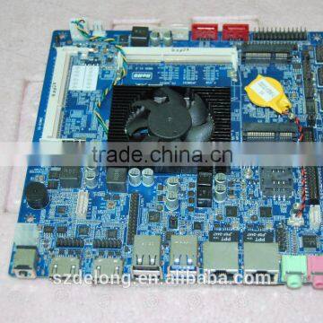 dual HD ports dual ethernet onboard 4GB ddr3 5th i5 5200U motherboard,onboard i5 low power micro itx MB for AIO POS KIOSK